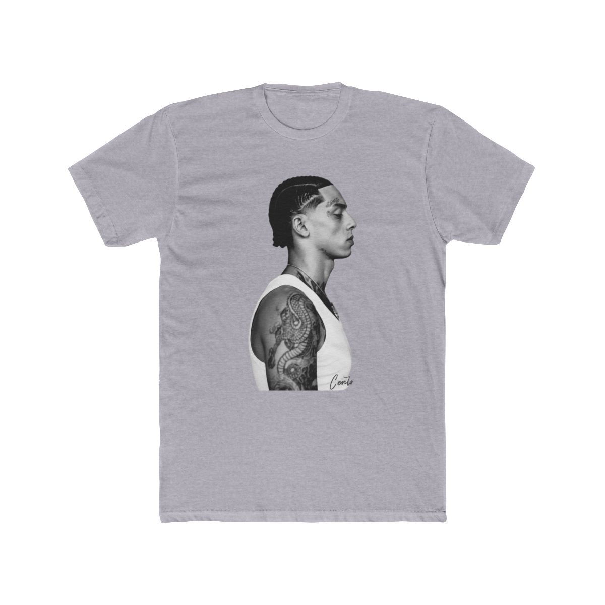 2026 Summer Central Cee Graphic T Shirt Men Minimalist Vibe Tee Hip Hop Artist Fan Merch Breathable Cotton Streetwear Casual Top - alternate angle 4, merchandise